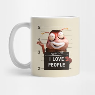 POLICE DEPT : I LOVE BROWN PEOPLE Mug